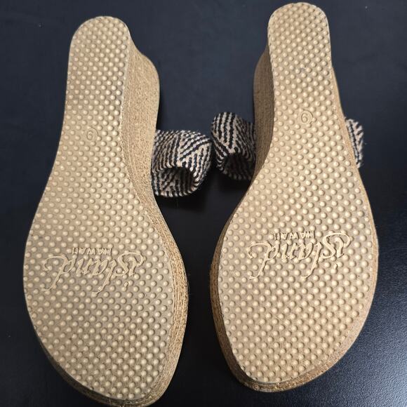 Island Slipper Sandals Women's 9 Made in Hawaii Wedge - Picture 4 of 5